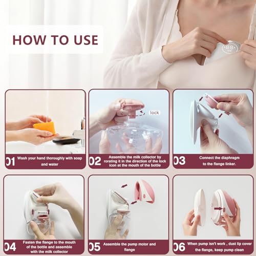 Image of 2 Sets 21mm Full Breast Pump Kits Compatible with Momcozy Upgraded Mobile Flow M9, Including 21mm Flange*2, Valve*2, Diaphragm*2, Bottle*2