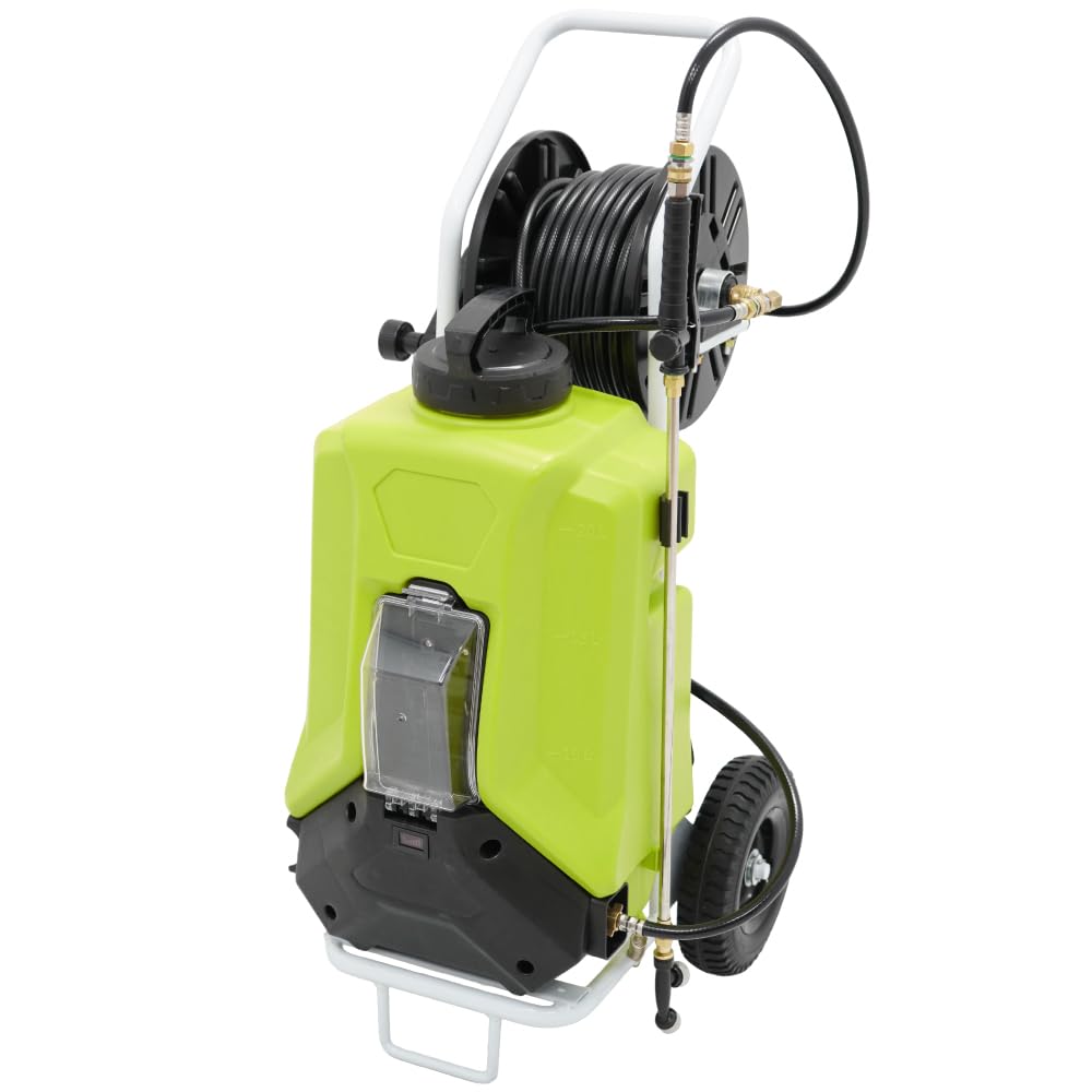 Amazon.co.jp: KIKAIYA 電動噴霧器 台車 リール 20Mホース 20L マキタ