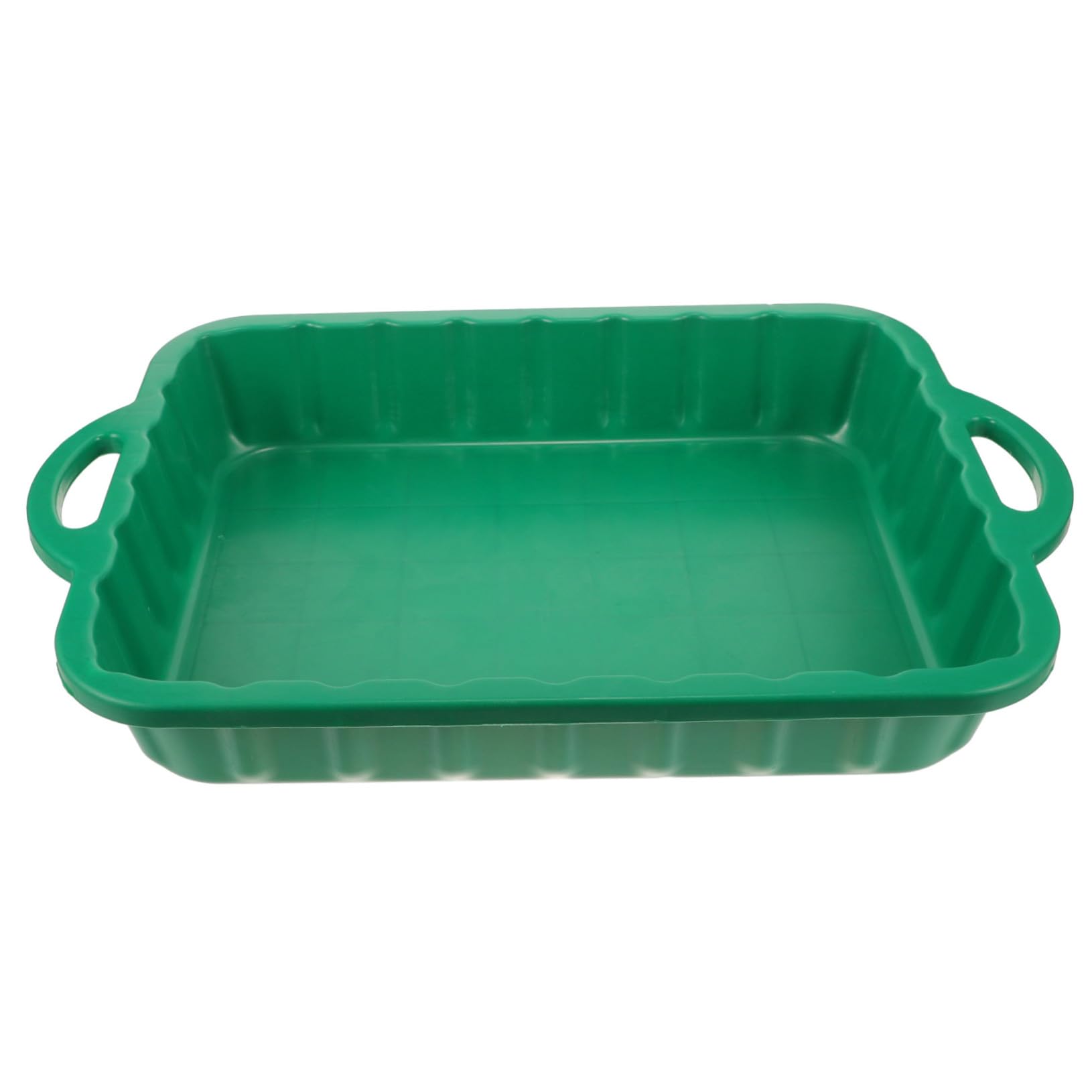 Bac de Vidange Huile en Plastique Vert 60x39x9cm pour Entretien Auto