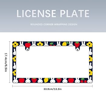 Amazon.co.jp: ミッフィー ナンバープレート フレーム ナンバー