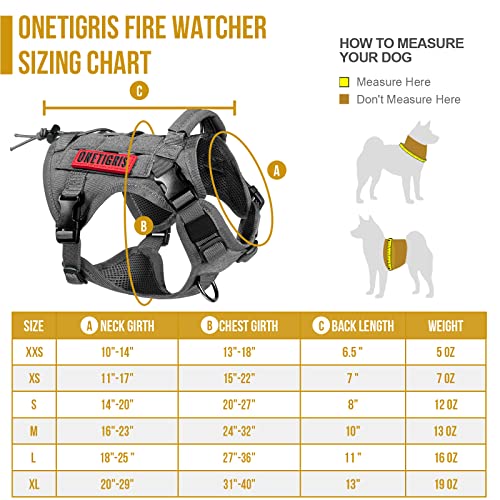 Onetigris TG-GBX03 Tactical Dog Harness Vest,No-Pull Service Dog Vest thumb #2