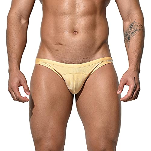 DESMIIT Men's Low-Waist Swimwear Briefs Gay Sunbath Swimming Bikini2