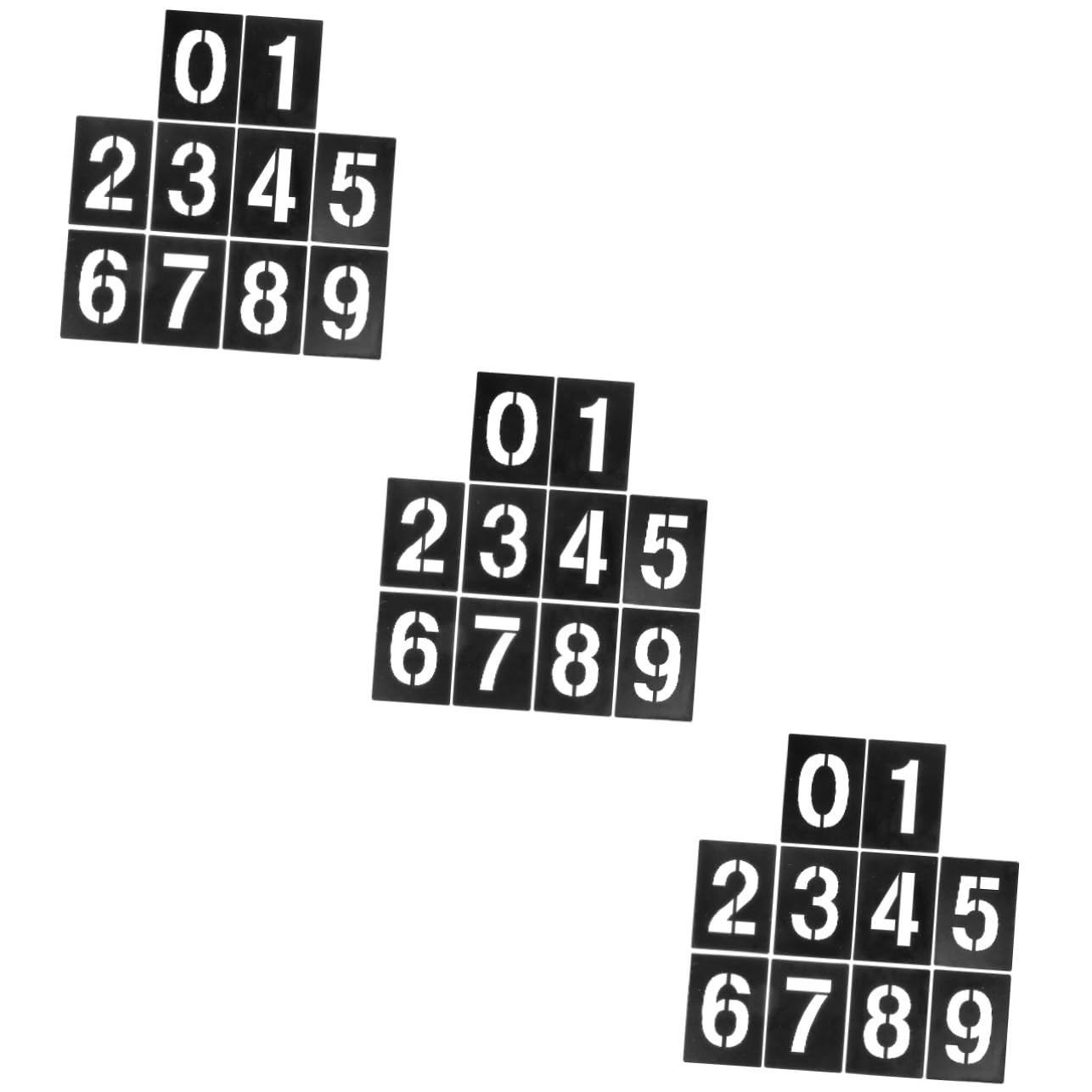 ARTIBETTER 3 Set Stencil per Template Riutilizzabili per Decorazioni e Te Facile Usare per Etichette
