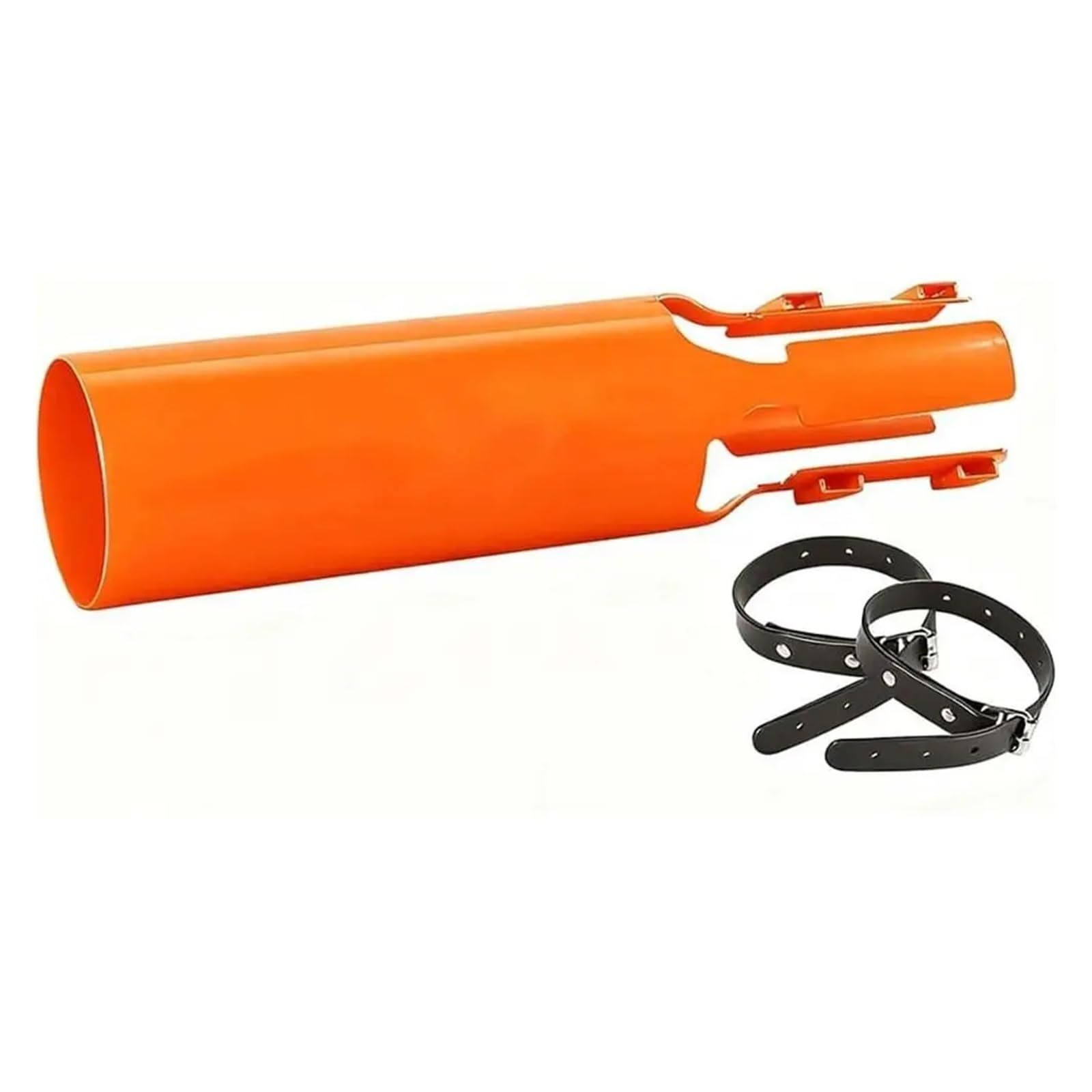 Boquillas circulares fáciles de acoplar, para todo tipo de clima, accesorio de soplador de hojas, pieza de repuesto, doble flujo (naranja)