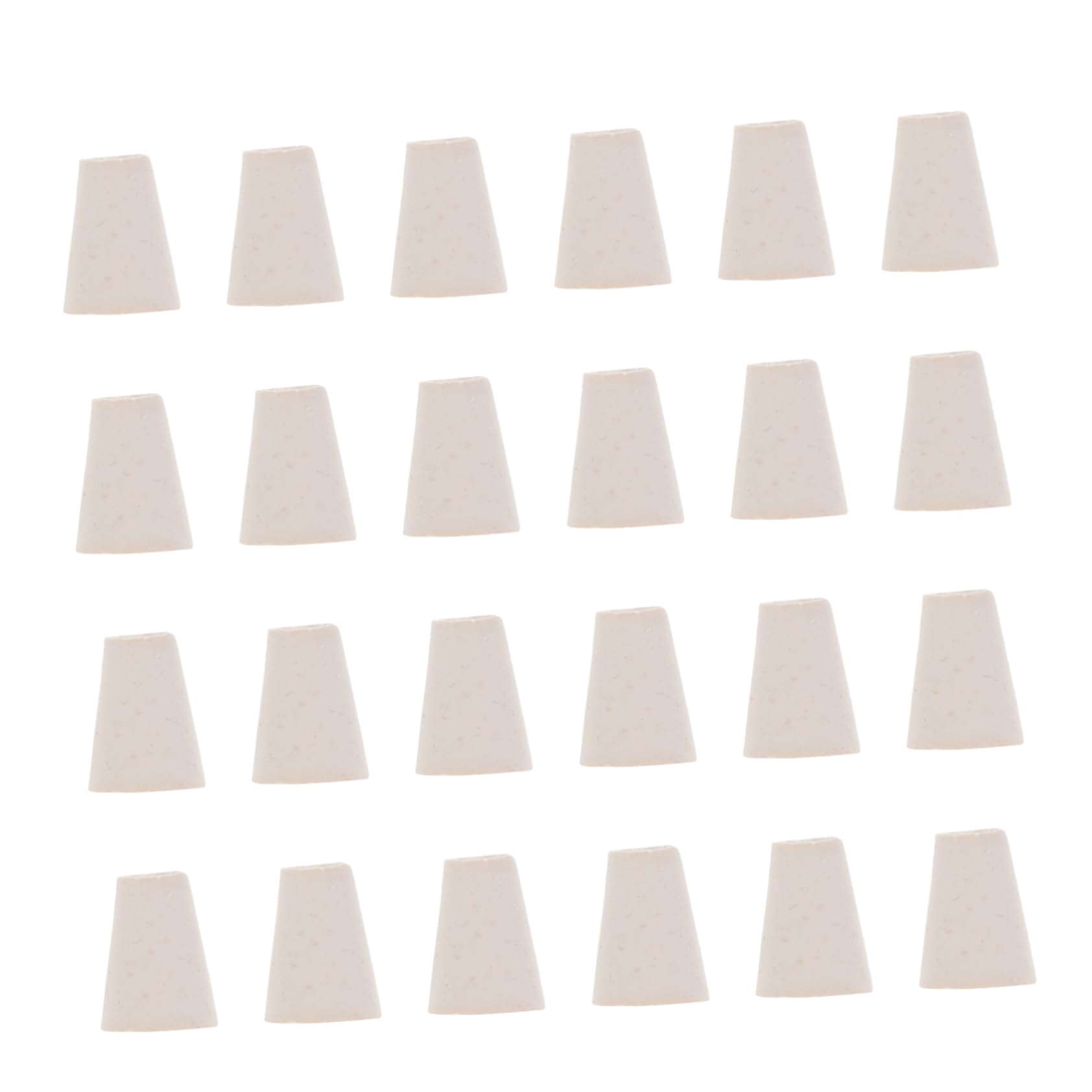 CHILDWEET 100 Pcs Rubber Stopper Bottle Hole Stopper Lab Test Tube Bung Tapered Stopper Plug Test Tube Sealing Plug Bottle Plug Stopper Test Tube Stopper Bottle Plugs Test Tube Plugs White