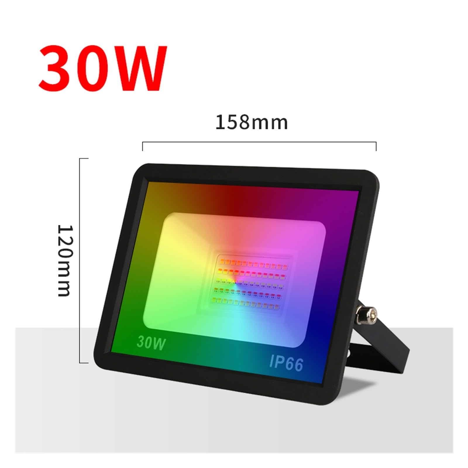 Proiettore LED RGB Riflettore Intelligente 30W 50W 100W Faretto Esterno Impermeabile Illuminazione Da Parete Tuya Di Controllo Giardino Garage da giardino(30W)