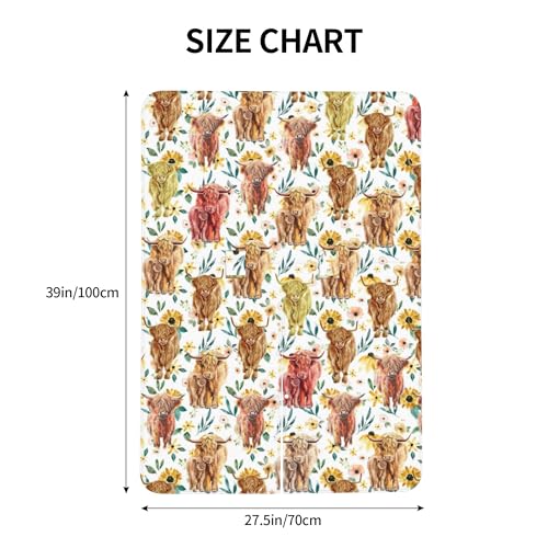 Image of Highland Cow Baby Car Seat Canopy Cover Multi Use Nursing Cover for Newborn Car Seat Canopy Mom Nursing Breastfeeding Covers Newborn Shower Gifts