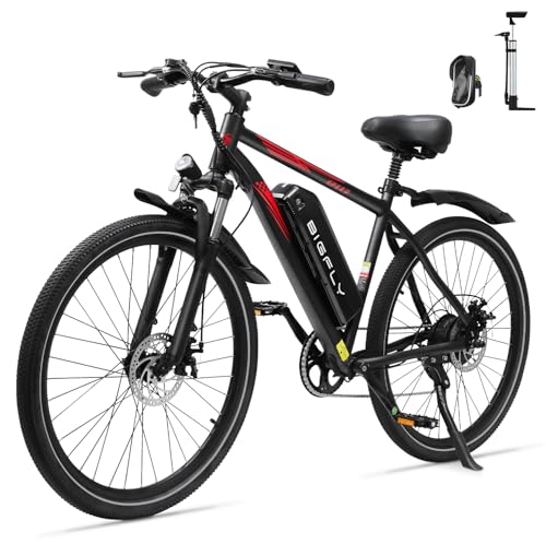 BIGFLY BK15 Max Vélo Électrique pour Adultes avec Moteur Moyeu de 250W, VTT Électrique de Ville...
