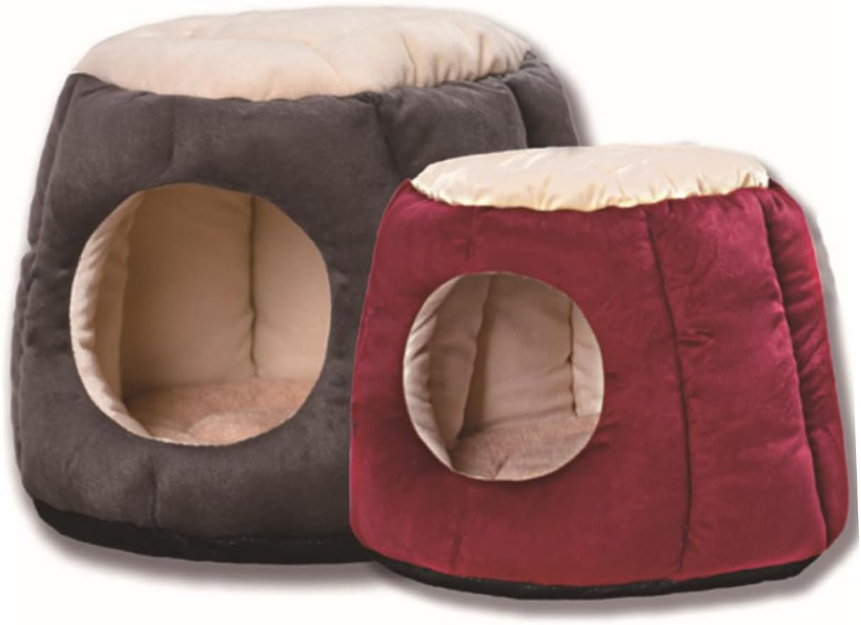 SUPVOX Pet Warm House Dog House Dog Tent Round Dog Beds for Medium Dogs Pp Cotton Plush Pet Nest m