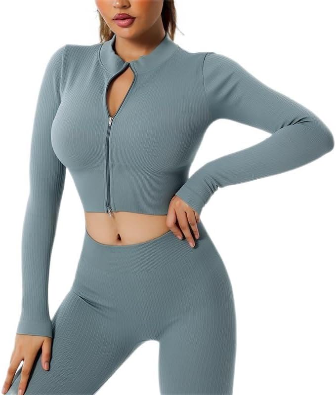 Women's fitness yoga kit (Lake Blue, X-Large)