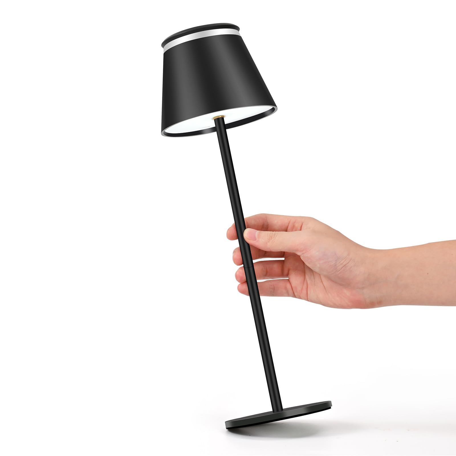 Cordless Table Lamp LED Rechargeable Desk Lamp with 5000mAh Battery Operated Portable Table Light Waterproof 3 Colors Dimmable