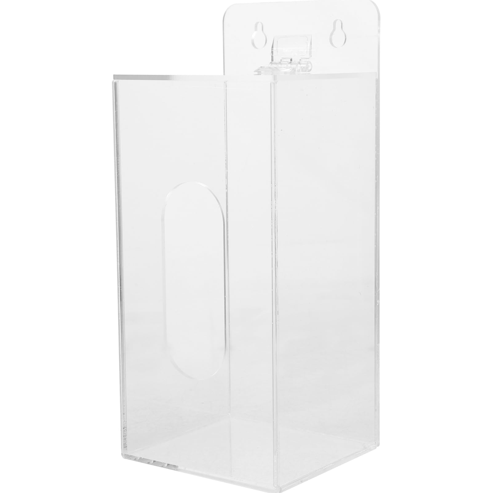 Gatuida Dispenser Porta Guanti Da Parete Trasparente Con Coperchio Contenitore Compatto Per Maschere Guanti e Copri Capelli Montaggio Facile Per Casa Ufficio e Laboratorio