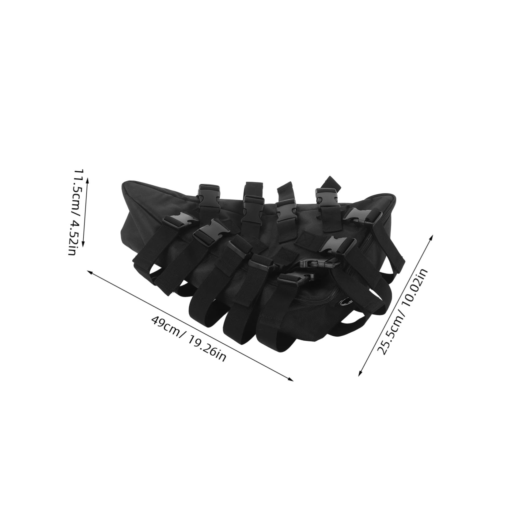 Didiseaon Borsa per Telaio Bicicletta Nera Oxford Resistente all'Usura, Multiuso per Accessori Ciclismo e Controller, per Ciclismo su Strada e Viaggi