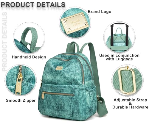 Image of Pealwel Mini Backpack Purse for Women,Small Nylon backpacks for Ladies Backpacks Women Anti Theft Travel Bag (Graffiti)