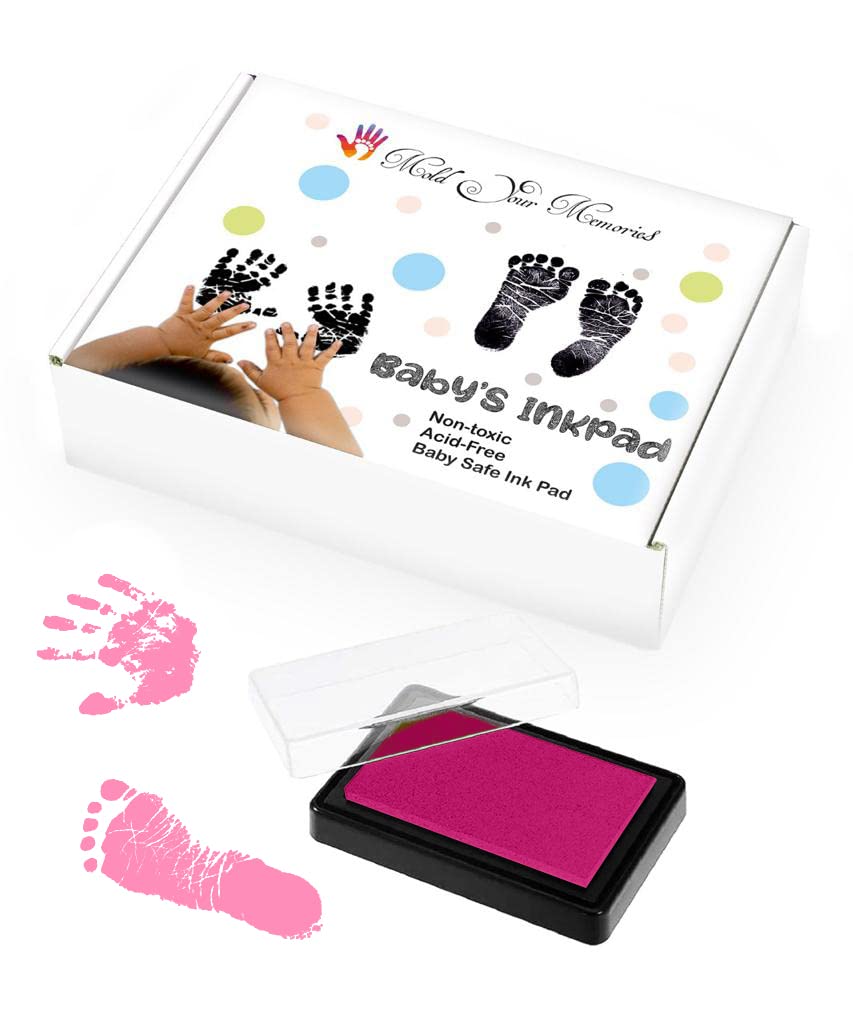 Reusable Pad for Baby's Hand and Foot Impression (Pink)