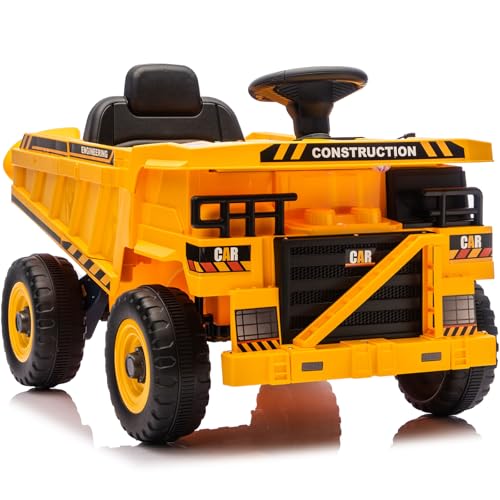12V Kids Ride On Construction Truck with Remote Control