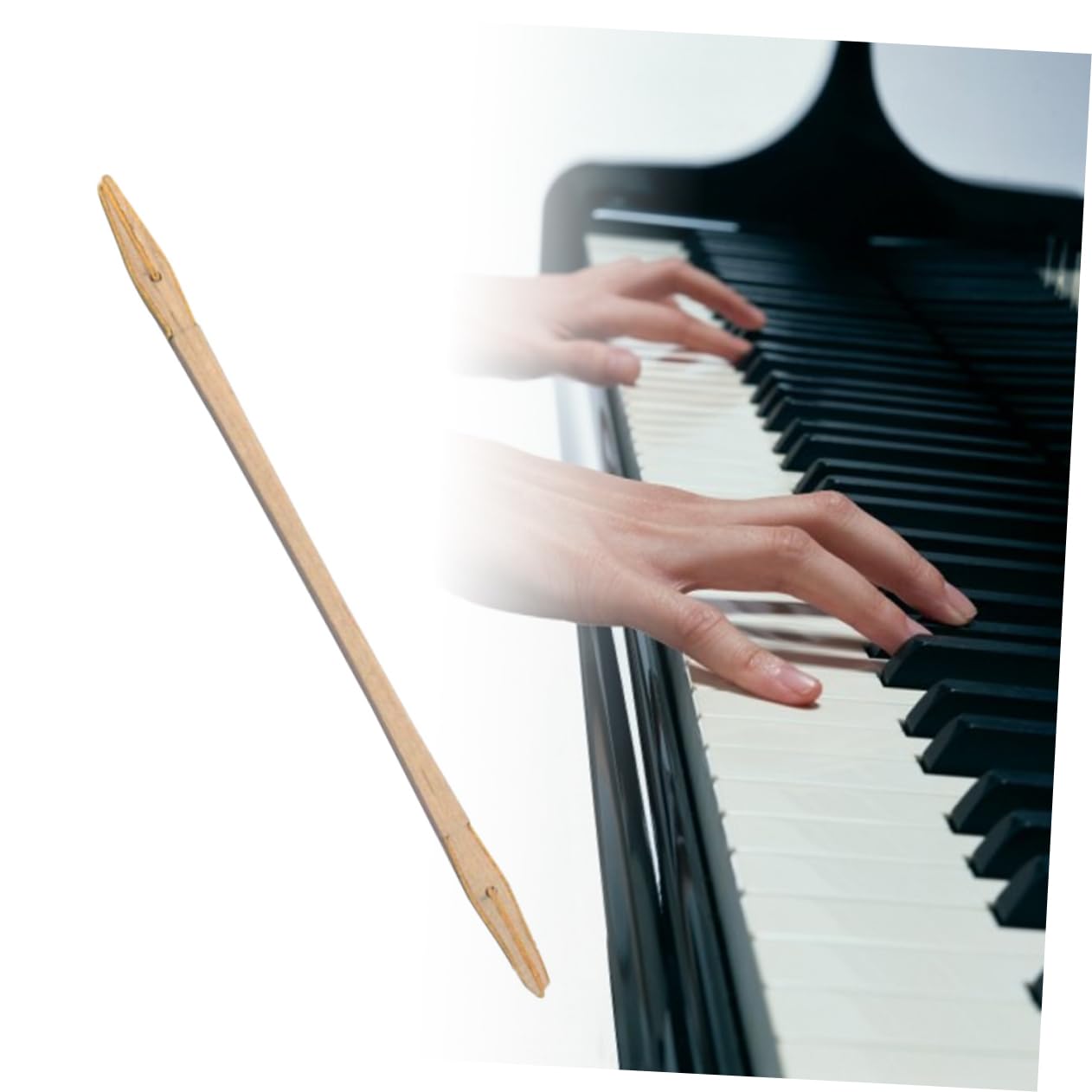 VINTORKY Wooden Treble Mute Stick Durable Mediant and Mute Tool for Piano Tuning and Repair Essential Piano Accessory for Sound Control