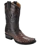 Cuadra Full Quill Ostrich Western Boots 1J30A1 (12 D(M) US, Brown)