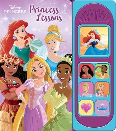 Disney Princess Moana, Ariel, Cinderella, and More! - Princess Lessons Sound Book - PI Kids