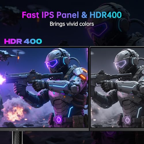 Image of KTC 27 Inch 4K Gaming Monitor, Dual Mode UHD 160Hz & FHD 320Hz, Fast IPS, HDR400, Adaptive Sync, 90W Type-C, HDMI 2.1 & DP 1.4, Height Adjustment PC Monitor, VESA, KVM Support, H27P6