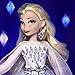 Disney Princess Style Series Holiday Elsa Doll, Fashion Doll Accessories, Collector Toy for Kids 6 and Up, White