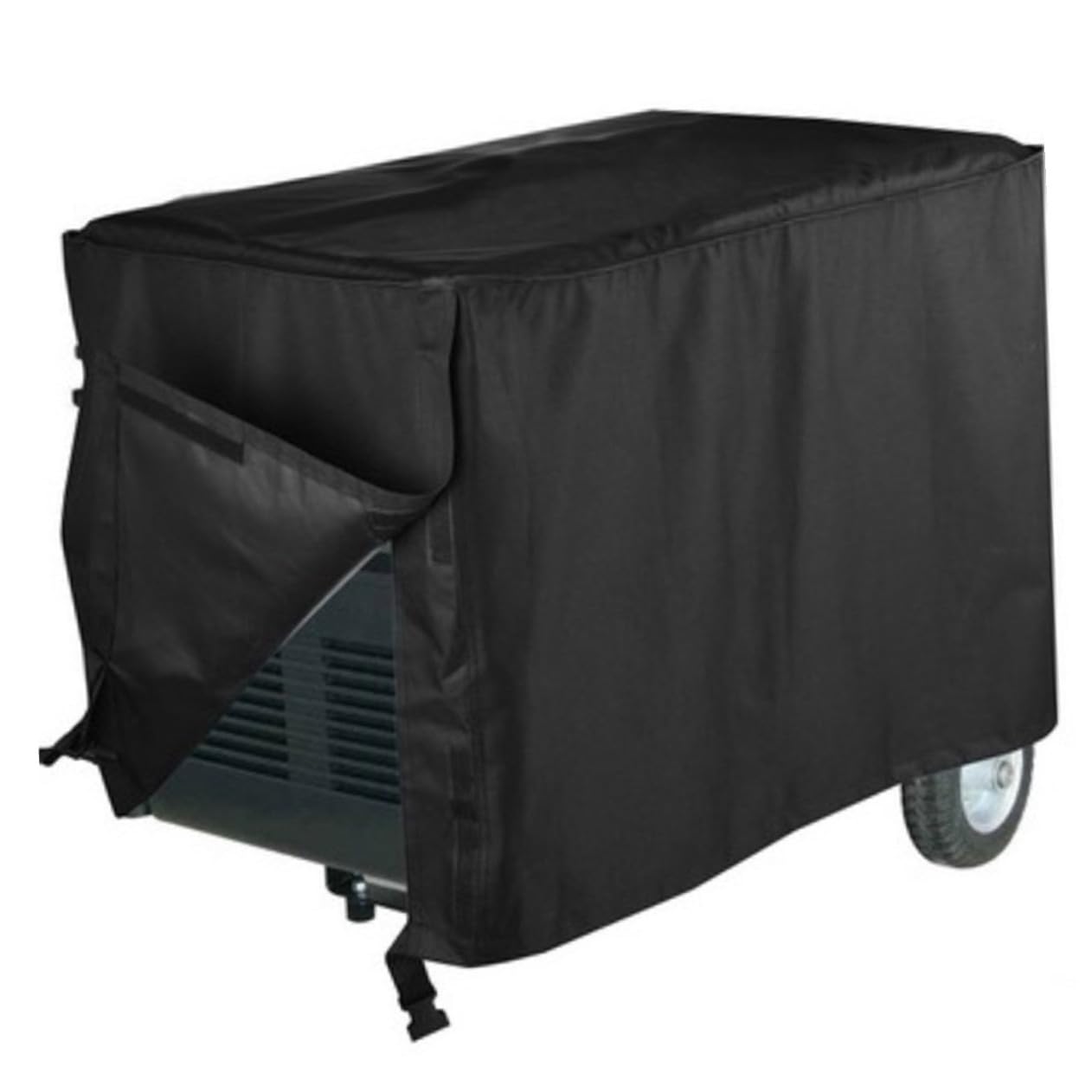 Funda para Generadores Exteriores Cubierta Rectangular Resistente UV y Polvo Protector Duradero para Jardín Color Negro