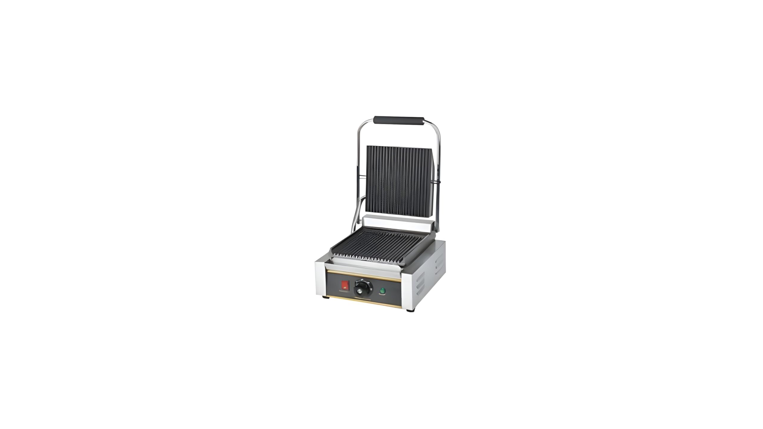 Single Sandwich Griller with Ribbed Plates, Electric Contact Grill, Stainless Steel Body, Adjustable Temperature Control-image-48