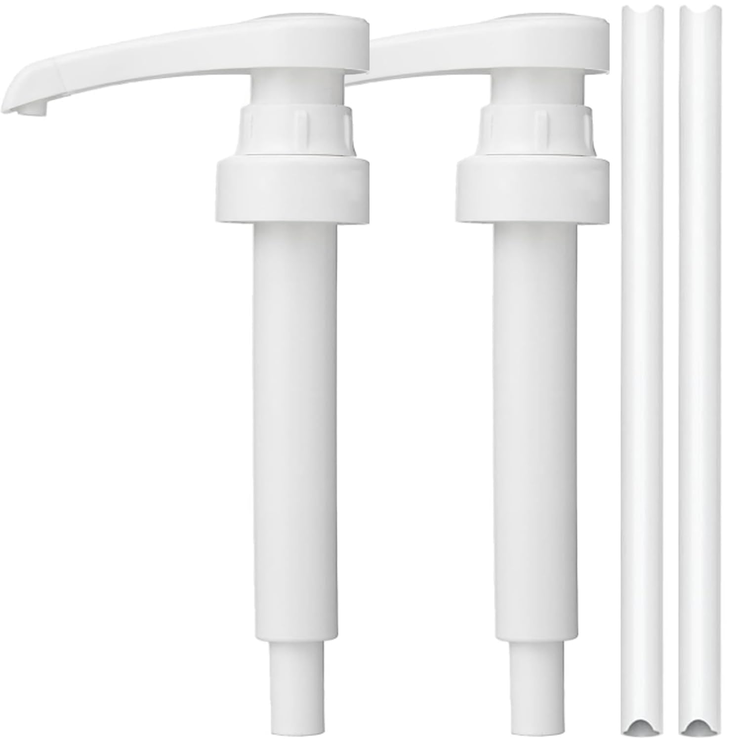Set da 2 dosatori a pompa per sciroppi, con testina e raccordo riutilizzabili per bottiglie di vetro Monin da 700 ml (in plastica) per caffè e cucina