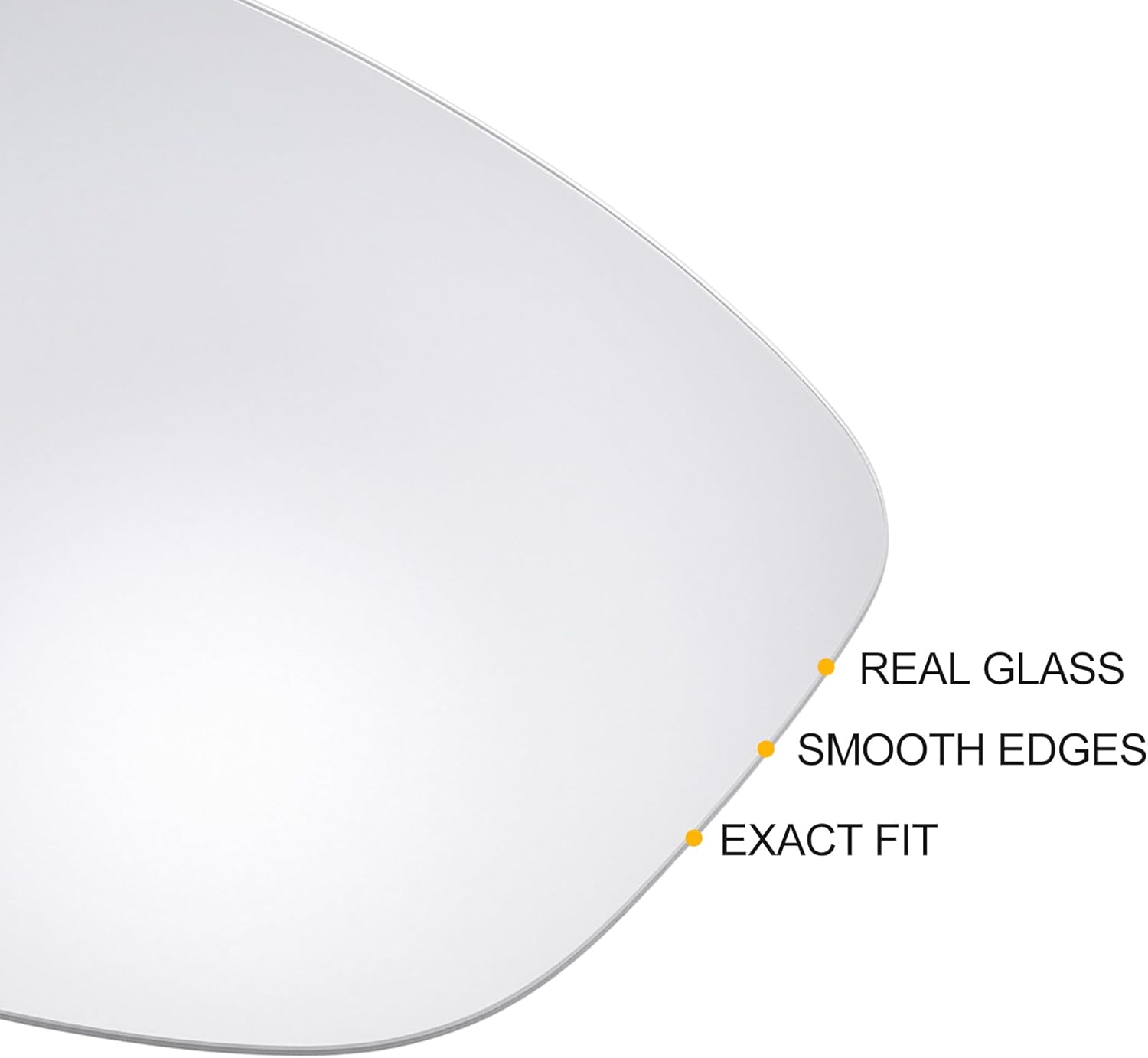 X AUTOHAUX Pair Car Rearview Left Right Side Mirror Glass Replacement W/Backing Plate Heated for Mazda CX-5 2013 2014