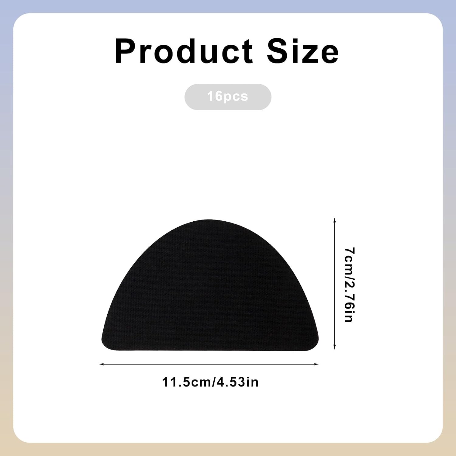 16pcs Shoe Toe Hole Heel Repair Patches, Prevent Toeburst Crease & Blowout for Shock Absorption Protectors Guards Inserts for Sneakers & Athletic Shoes (Style B)