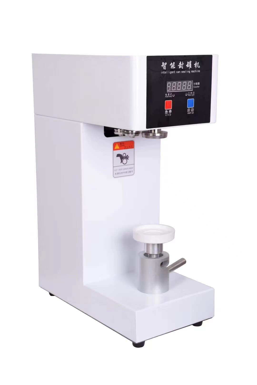 Photo 1 of Kolice Commercial Automatic Can Sealer Machine, Can Seamer, Can Seaming Closing Capping Machine, Cup Sealing Machine, 2.2" Can Dia. for Sealing Plastic/Glass/Tin Bottles with Aluminum Caps