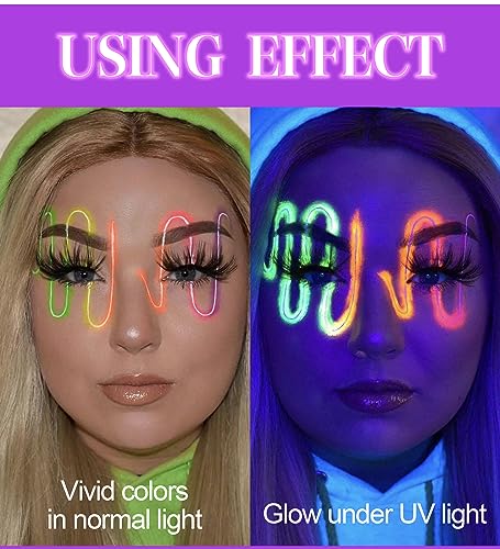 UV-Neon-Blacklight-Body-Paint-with-Application-Brushes-Set-Easy-to-Use-and-Apply-Neon-Colors-Under-Blacklight-Face-Paint-Long-Lasting-Glow-for-Christmas-Parties-Dance-Events-Art-Projects-01
