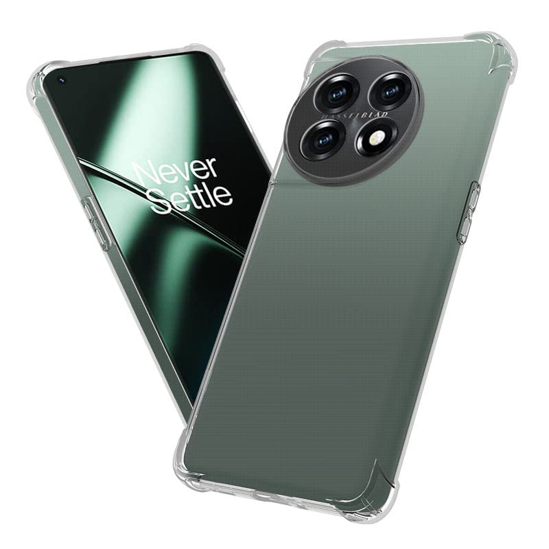 Image of for Oneplus 11R 5G Case,Oneplus 11R 5G Phone Case Clear Transparent Reinforced Corners TPU Shock-Absorption Flexible Cell Phone Cover for Oneplus 11R 5G - Transparent