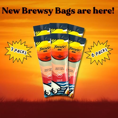 brewsy failproof app-enabled wine yeast - 7 ingredient blend - fastest tastiest wine possible for wine mead cider 032 ounce pack of 3