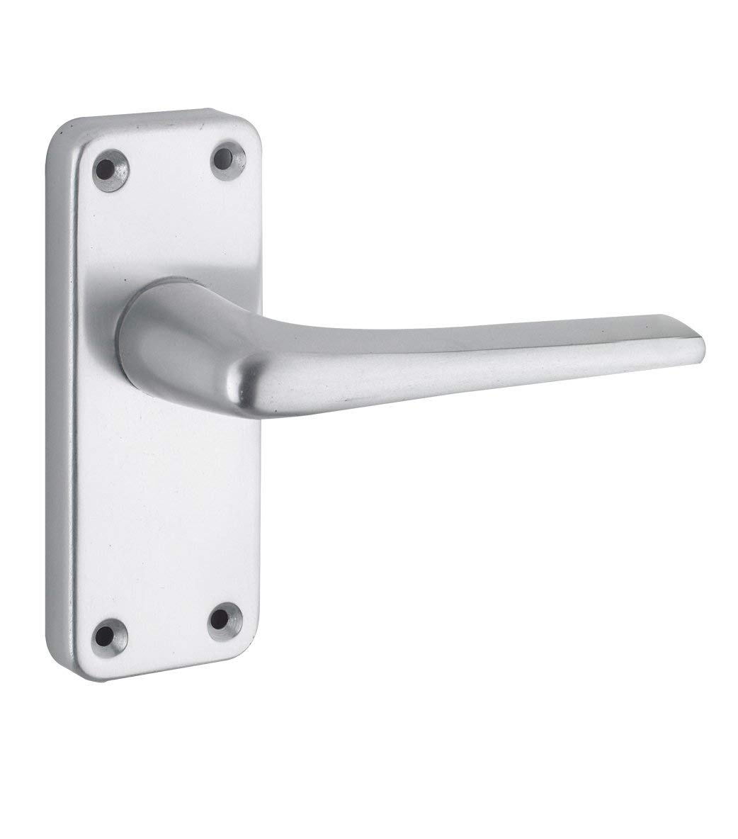 ZCA22SA Contract Aluminium Lever On Latch Backplate SAA From The Door Handle Store