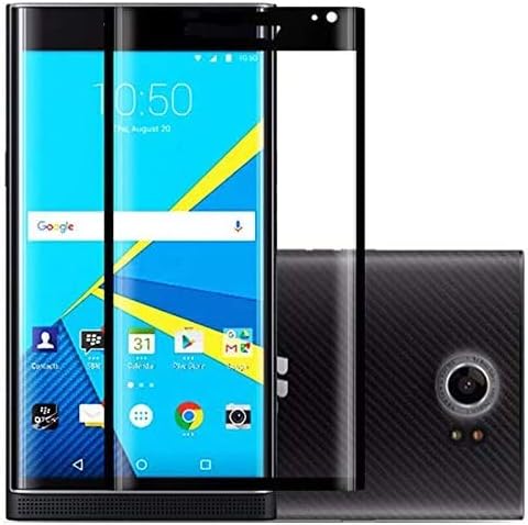 3D Arc Edge Full Screen Coverage Curved Edge to Edge Crystal HD Clear Tempered Glass for BlackBerry Priv - Black