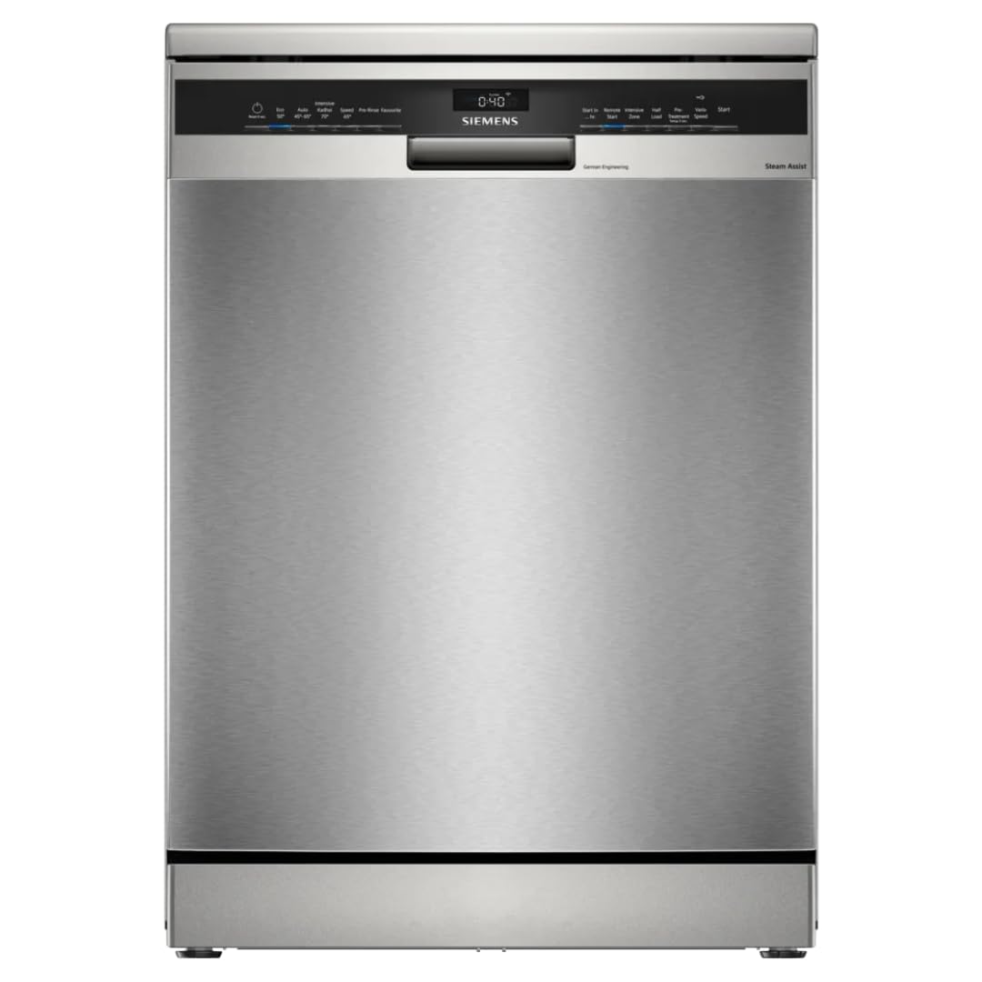 Siemens iQ500 14 Place Settings Free-Standing Dishwasher (Model SN25II00KI, Brushed Steel, Anti-Fingerprint, 60 cm)-image-4