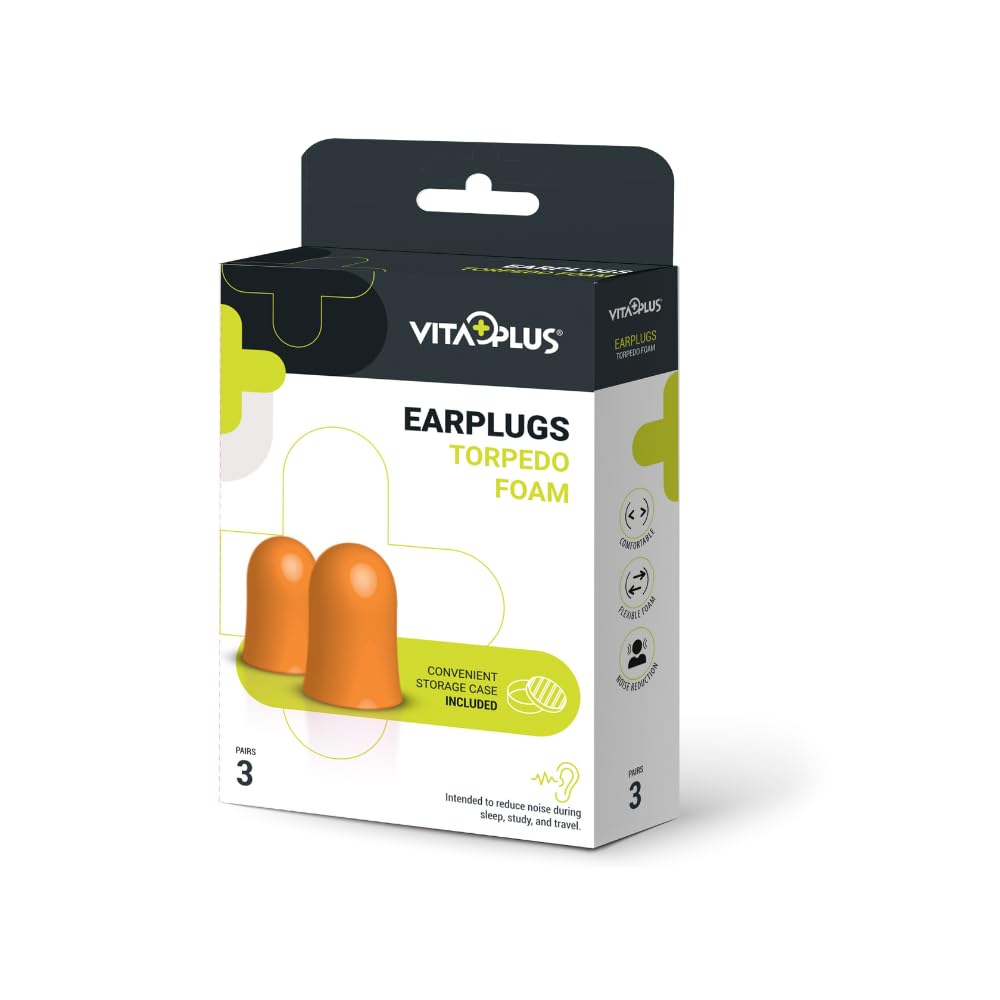 MEDINOX VP66041 EARPLUGS FOAM (TORPEDO) 3 PAIRS