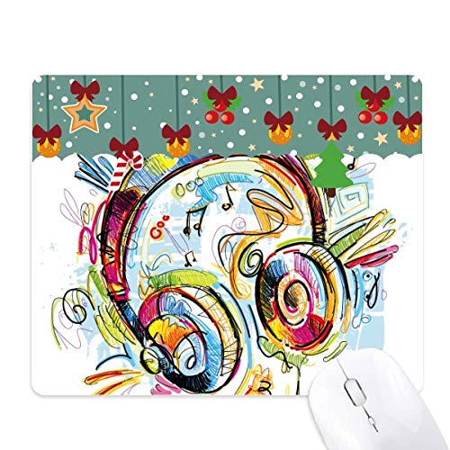 Alfombrilla de ratón con diseño de auriculares y superficie suave de alta precisión