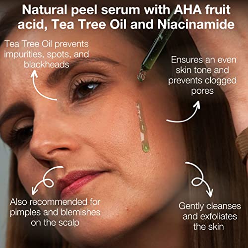 Natural AHA Exfoliating Serum, AHA Fruit Acid Scrub and Niacinamide Reduces Redness and Irritation - Image 2