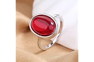 Stunning Metmejiao 925 Sterling Silver Red Ruby Ring: A Brilliant Symbol of Love and Passion