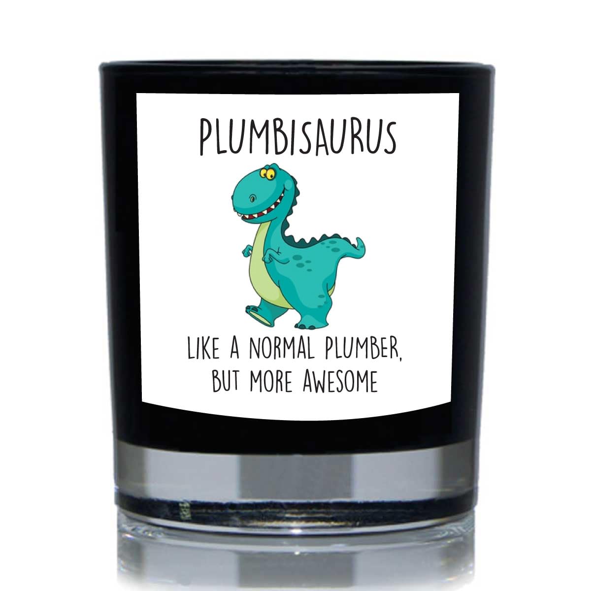 60 Second Makeover Black Limited Plumbisaurus, Like A Normal Plumber But More Awesome Dinosaur 20Cl Candle