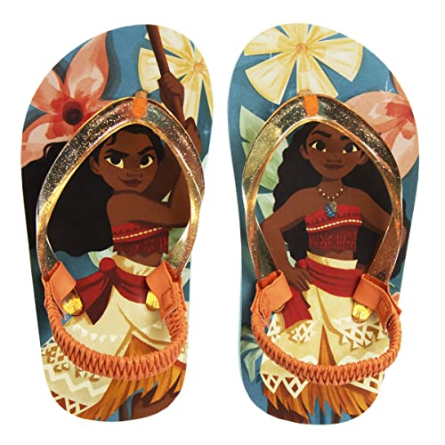 Image of Disney Girls Boys Character Flip Flops Sandals Kids Water Shoes - Minnie Mickey Moana Toy Story Frozen Cars Encanto Princess Thong Beach Slides Slip On Quick Dry (Toddler-Little Kid)