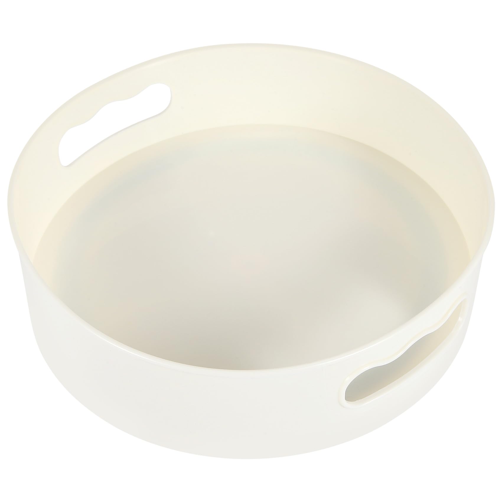 Qusedwey White Rotating Tray Turntable Kitchen Storage Containers For Spice Jar Food Snack Tray Non Slip Dried Storage Plate,
