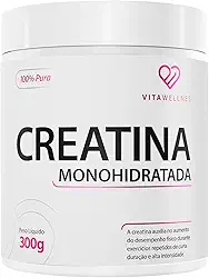 Creatina Monohidratada 300g - Aumento de Força e Massa Muscular - 100% Pura e Sem Aditivos - VITA WELLNESS