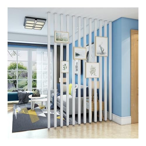Columna separadora de habitación de metal, decoración hueca de suelo a techo, partición de pared para pasillo, baño, sala de estar, restaurante, poste de pie