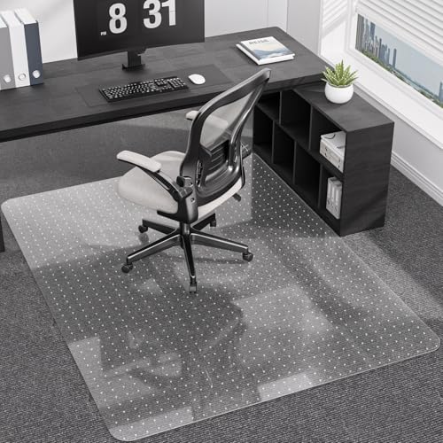 Office Chair Mat for Low Pile Carpet with Lip, 48' x 60'...