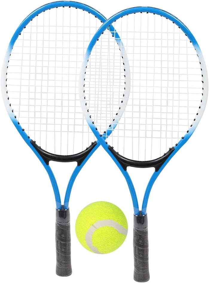 MASTON Tennis Rackets 2 Players Recreational for Beginners Pre-Strung 57 Inch Light Adult Racquet Set for Women Men with Tennis Balls Overgrips and Carry Bag