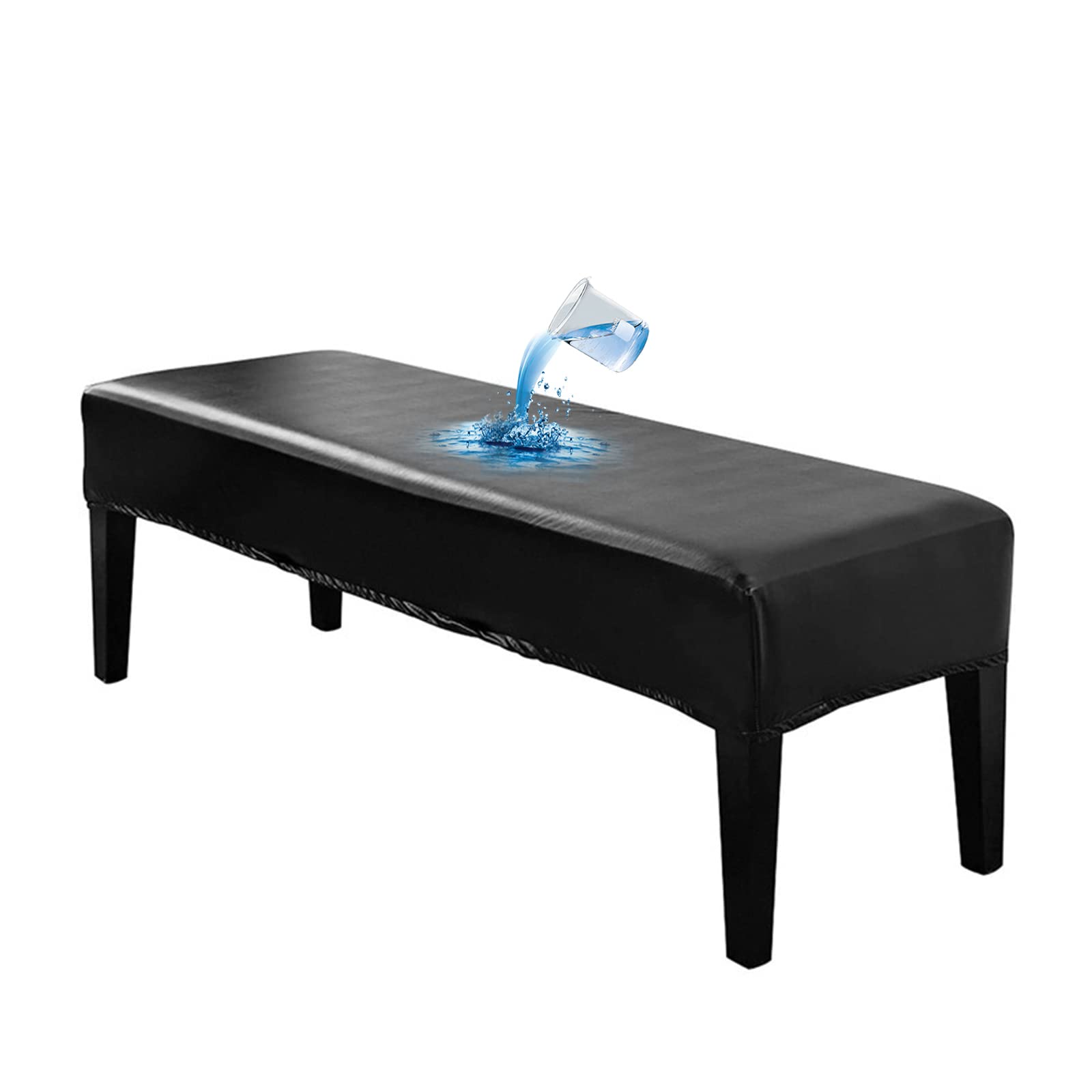 Bestenrose Dining Chair Seat Covers(Dark gray, Set of 4)