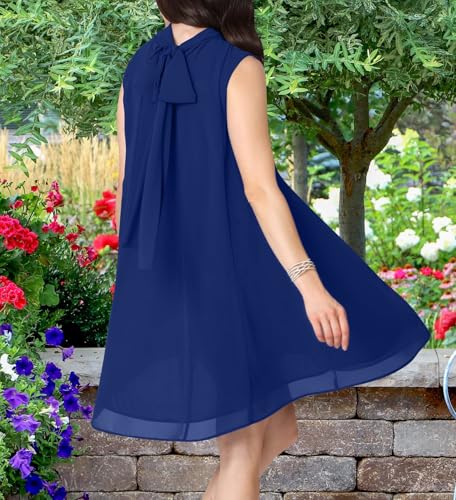 Image of KOH KOH Womens Short Sleeveless Halter-Neck Flowy Summer Cute Mini Dress